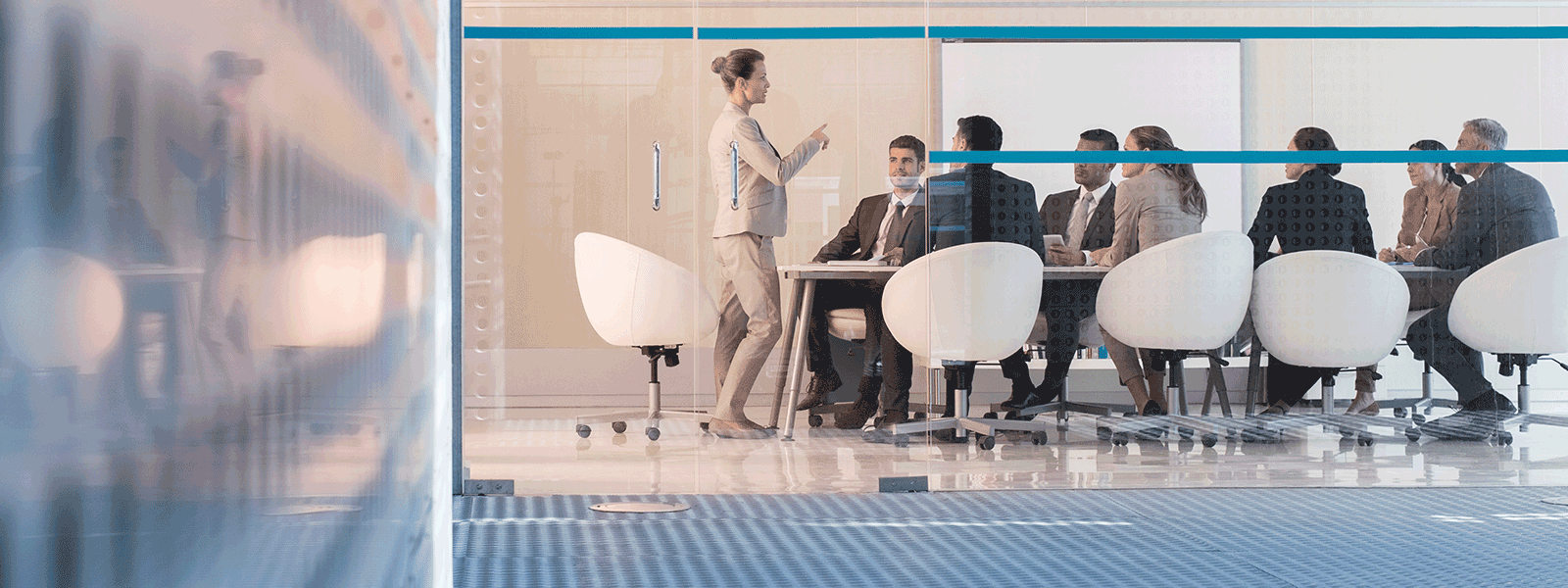 face to face meeting in an office